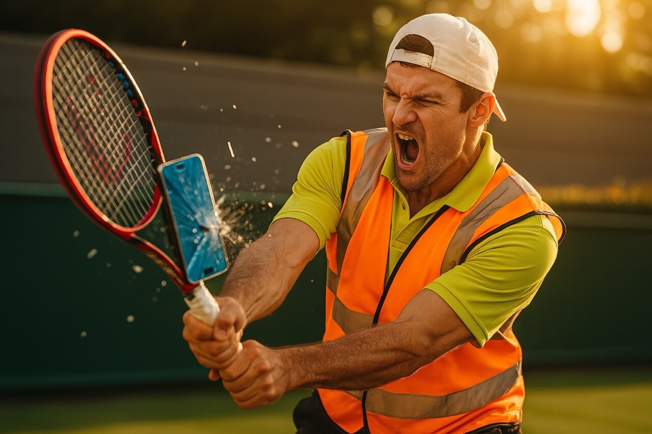 Professional person on phone